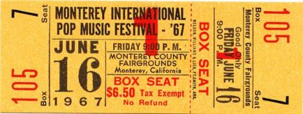Ticket Monterey Pop Festival